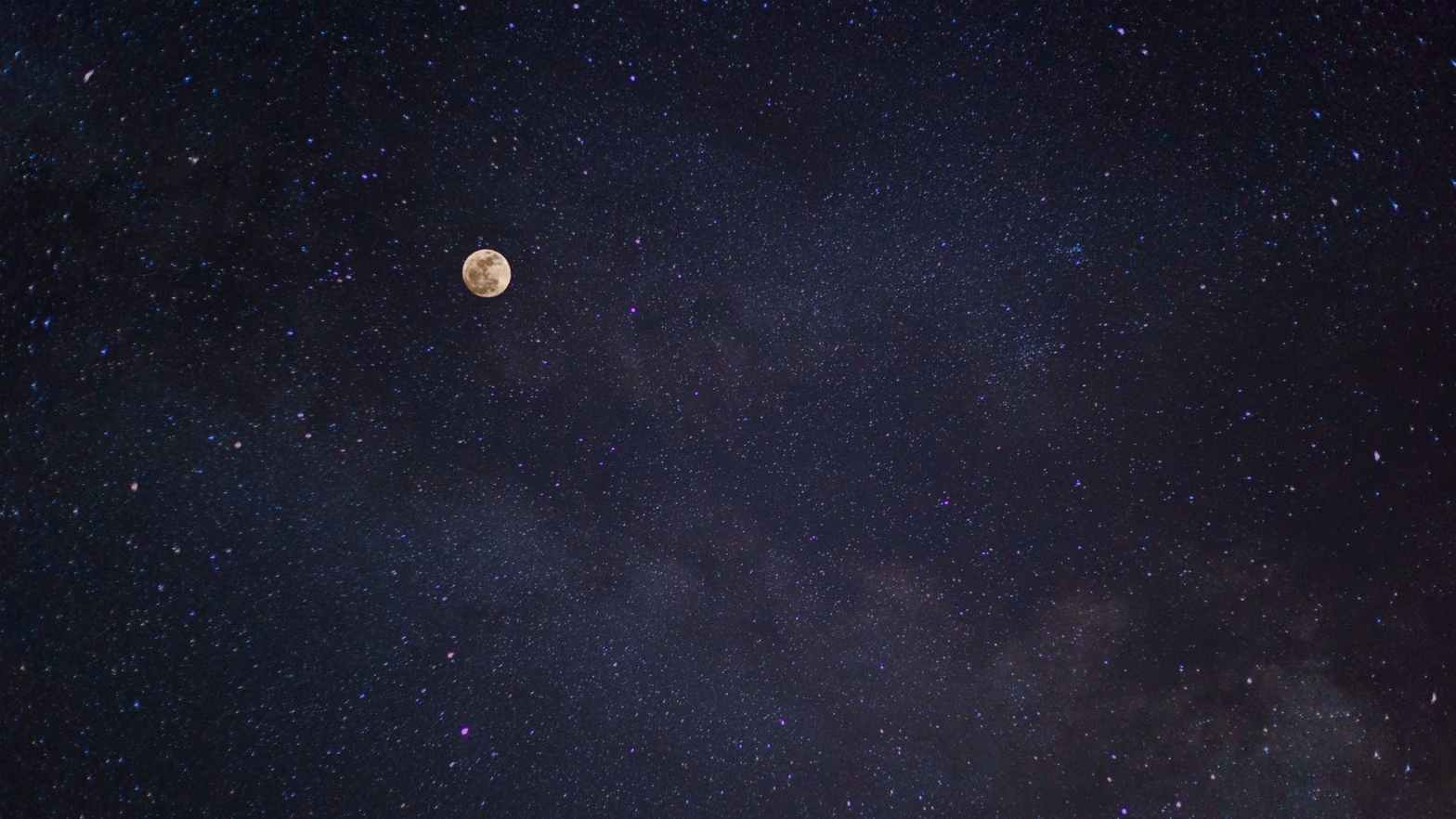 moon on a night sky